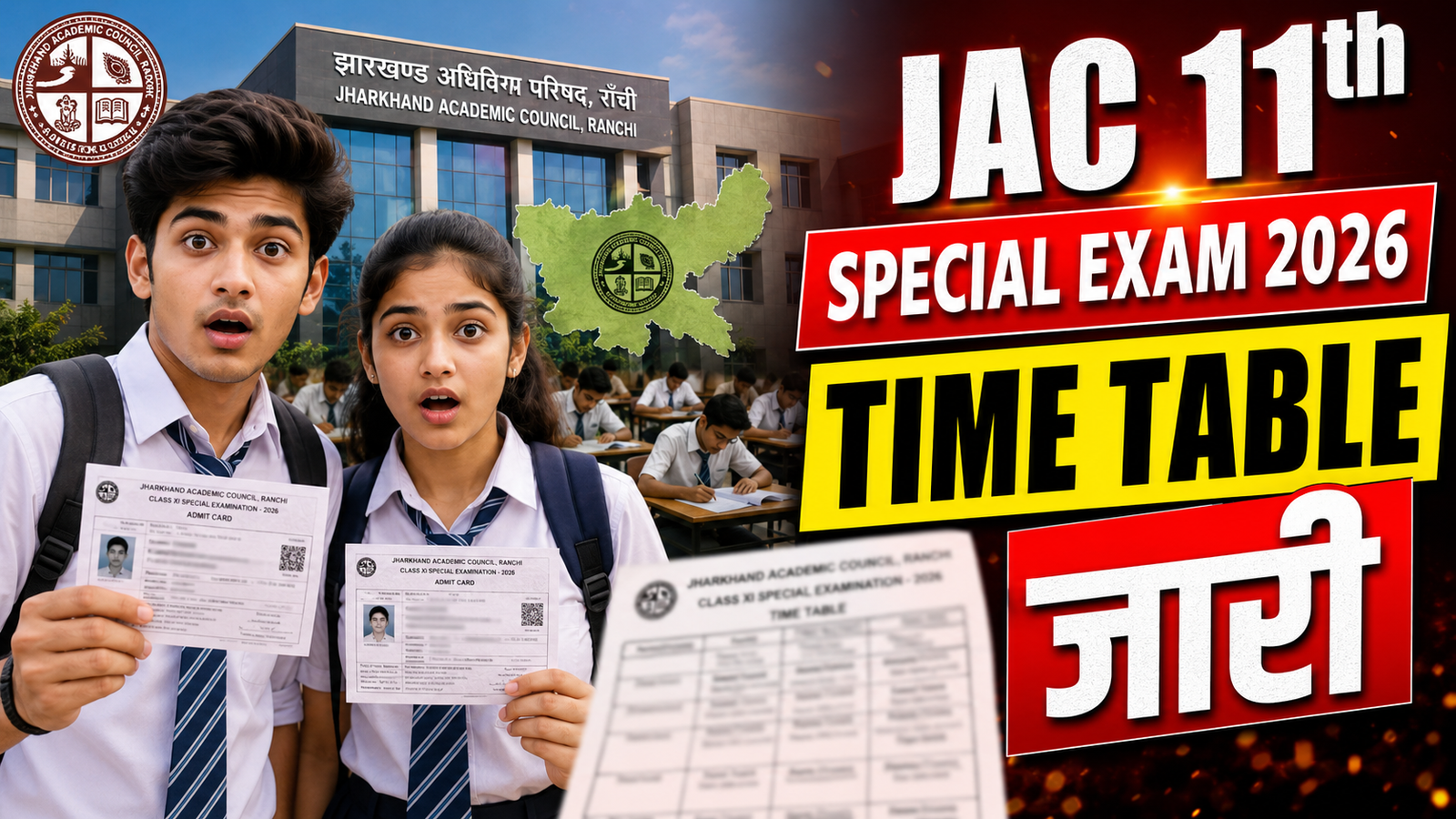 JAC 11th Special Exam 2026 Time